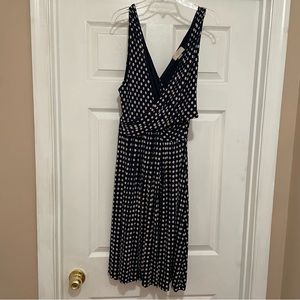 Loft Outlet navy daisy  dress, L